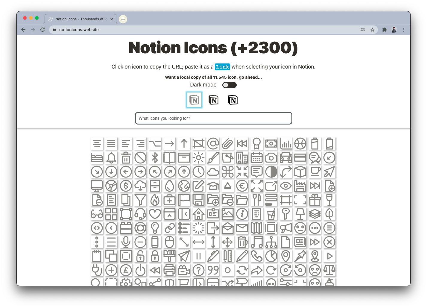 https://notionicons.website/