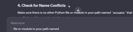 큰 따옴표를 클릭하면 'Replying to:'가 뜹니다.
