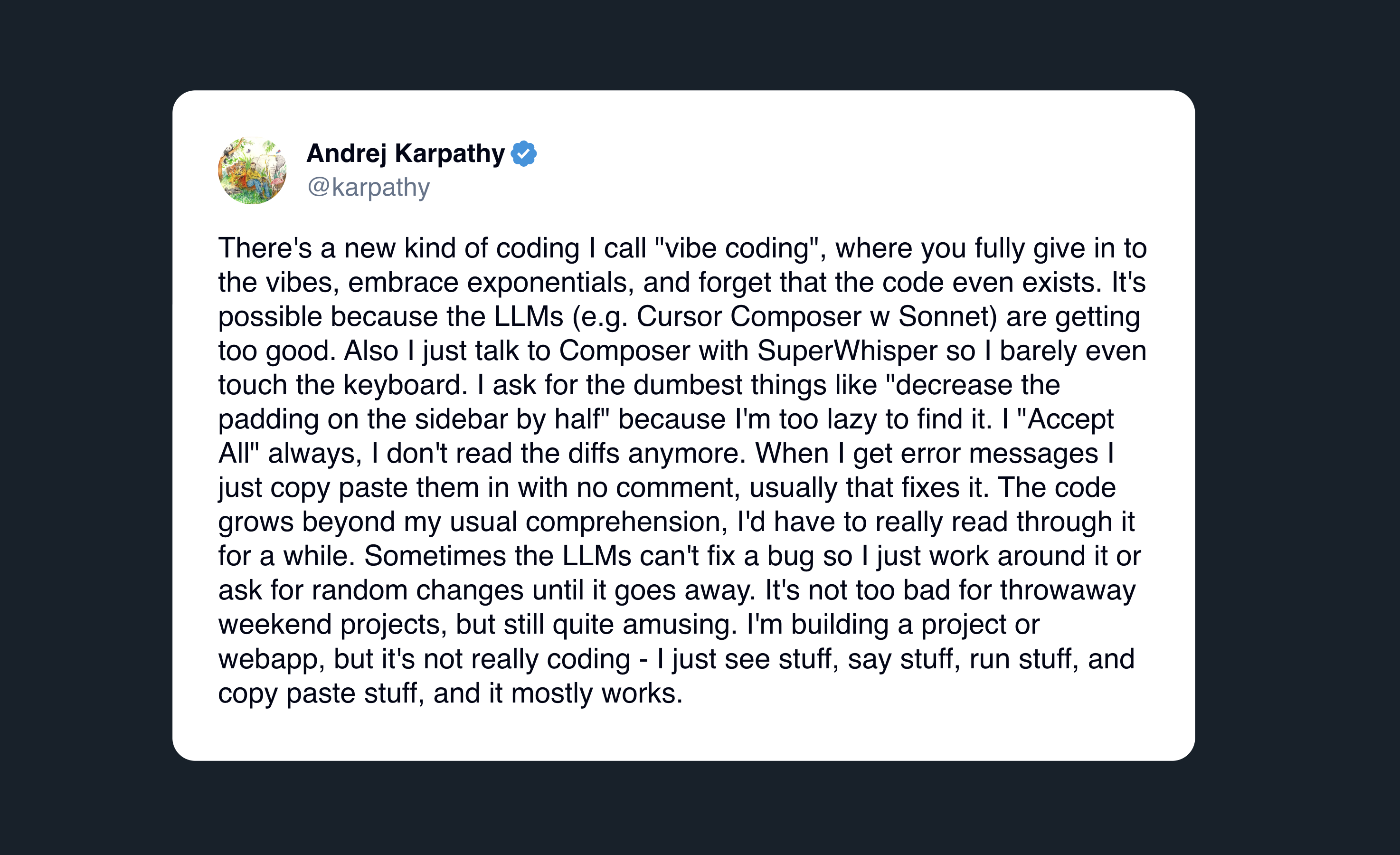 출처: 안드레이 카파시 X