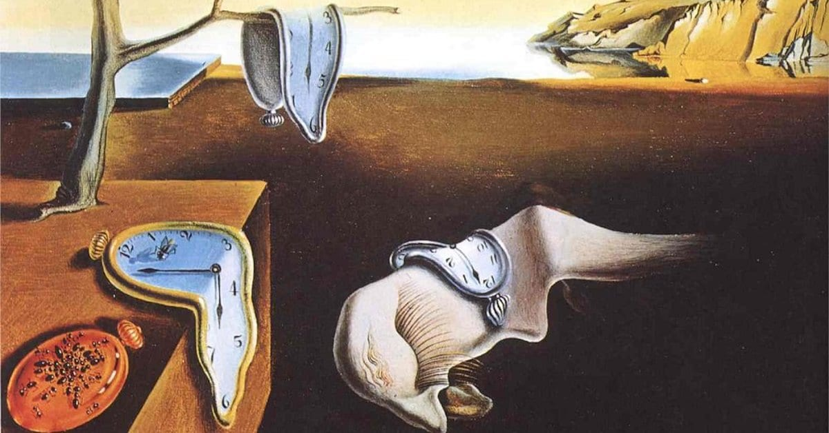 시간의 왜곡을 그림으로 잘 보여주는 'The Persistence of Memory (기억의 영속)' © Salvador Dalí