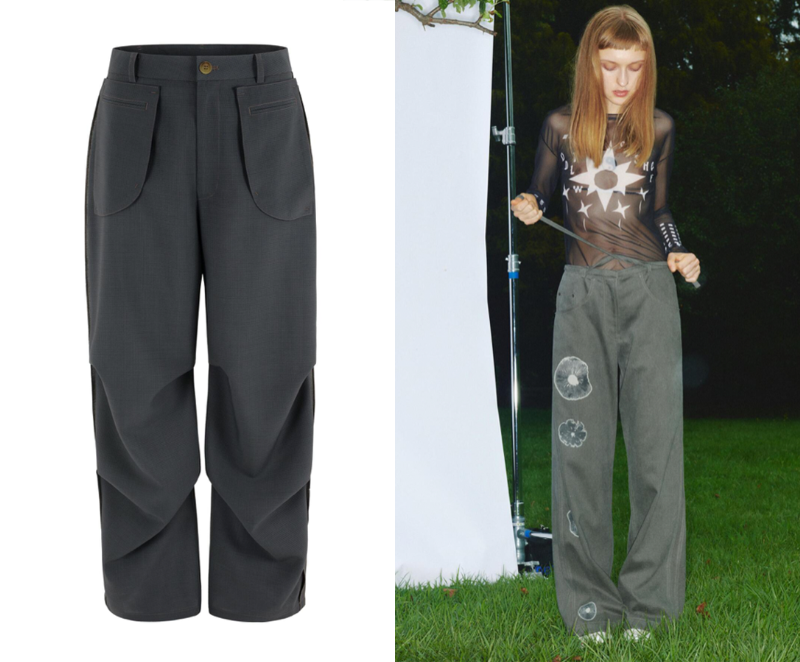 Tacca Knee Dart Trousers, Arcane Cinch Back Trousers
