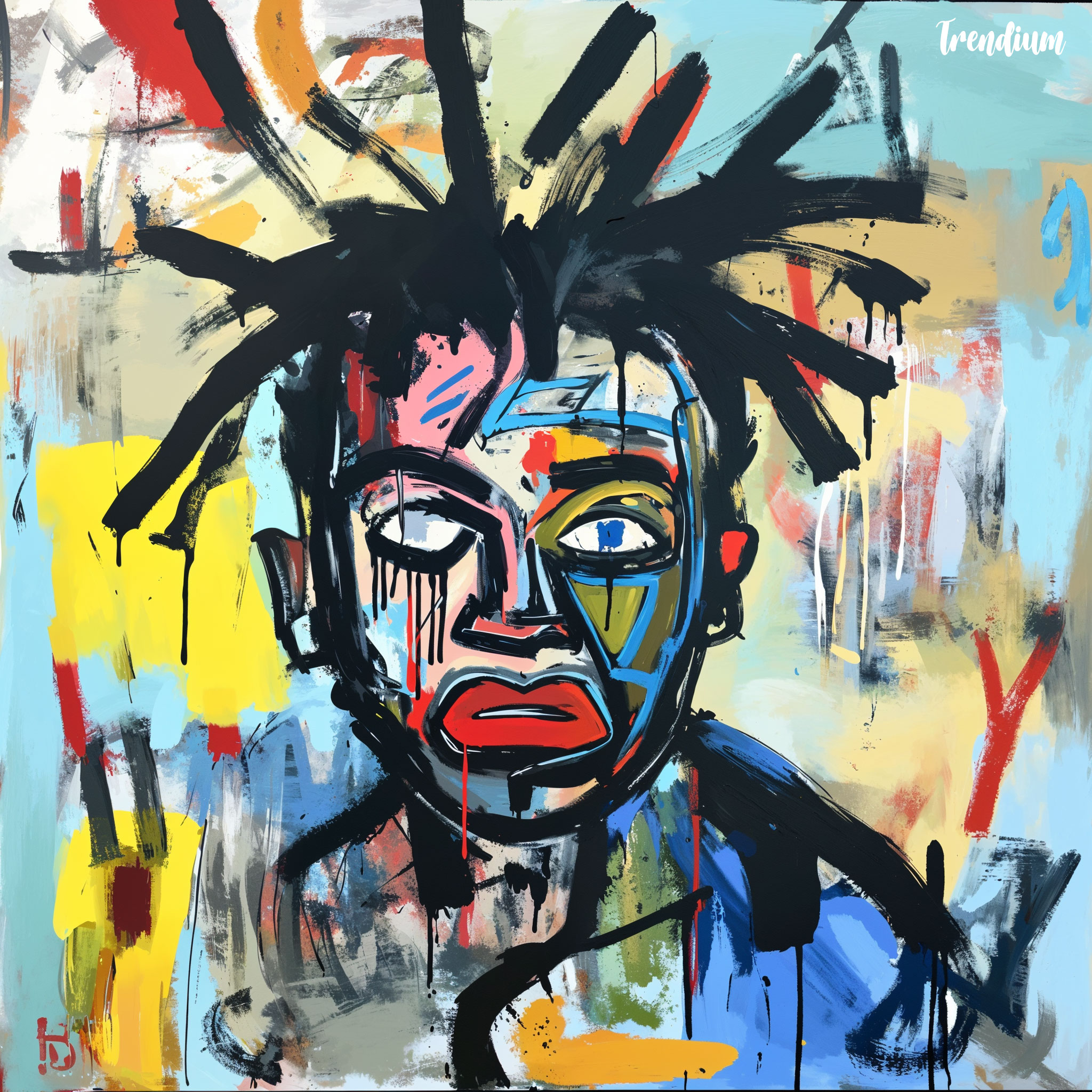 [prompt] Pop art, Basquiat style