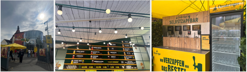 비어페스티발 - 맥주종류만 해도 15가지 넘고 혼자서 따라 마실 수 있는 셀프바 도 마련되어 있어요.