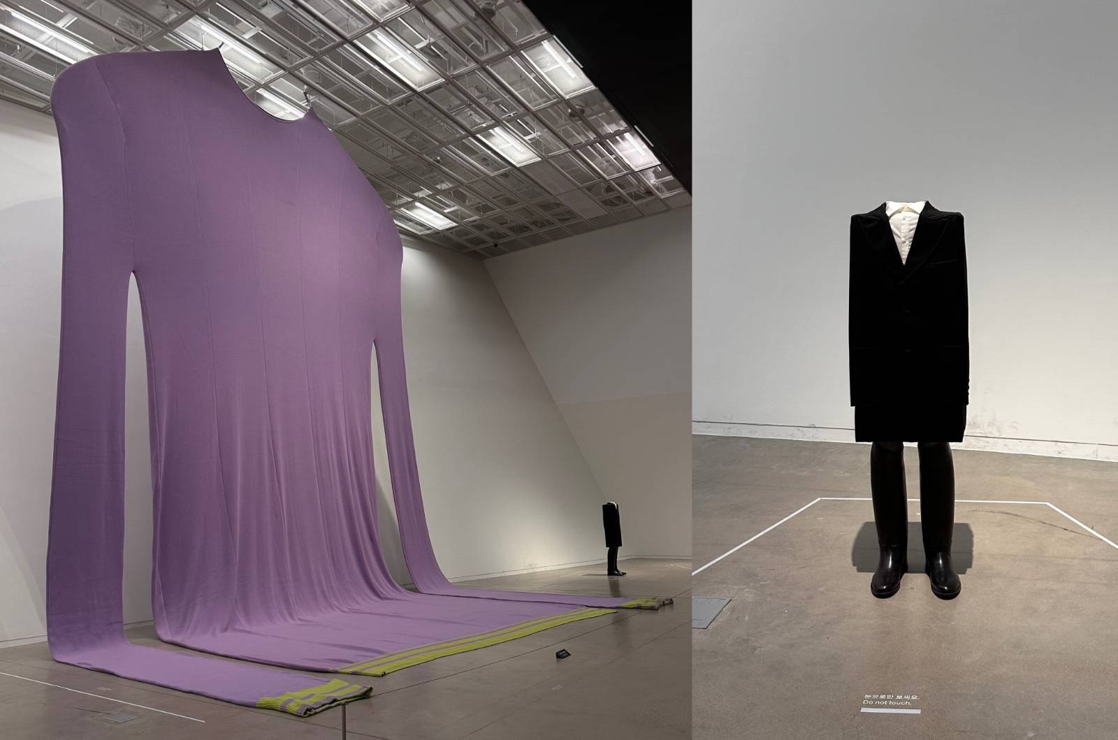 Lent Cloth (2020) / Untitled (Kastenmänner) (2019)