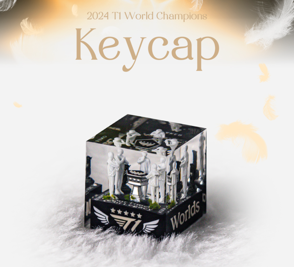 출처 : T1 공식 굿즈샵 - <2024 T1 World Champions Keycap>