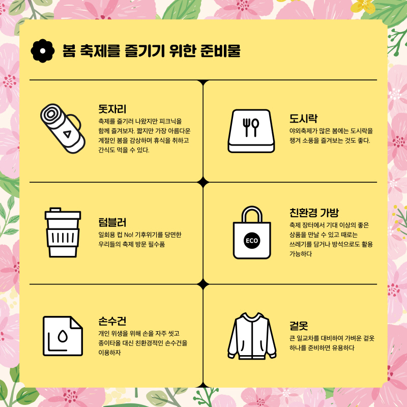 서울축제지도 봄편 (출처=서울특별시)