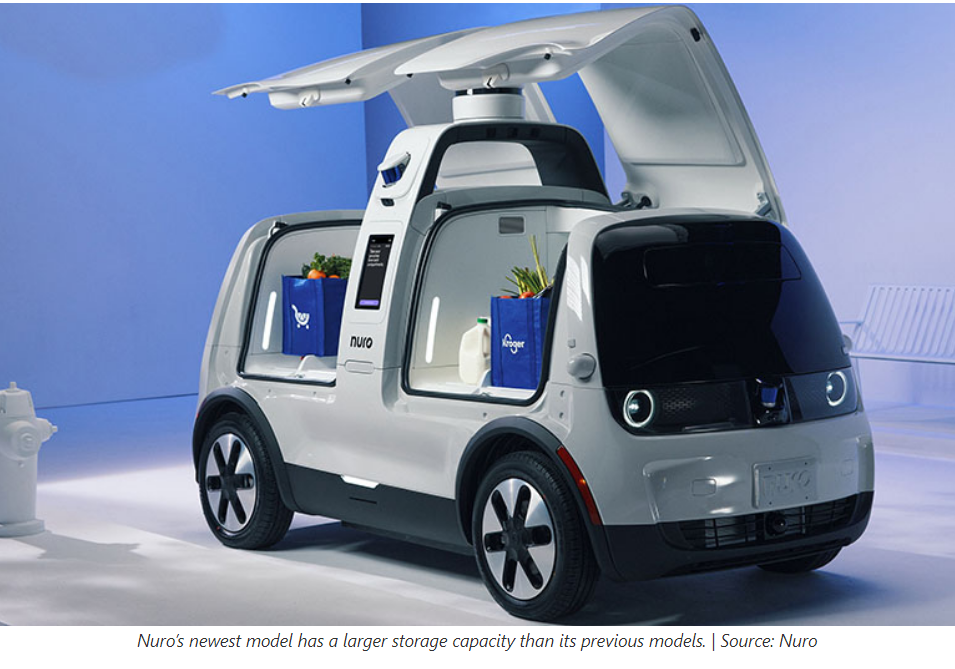 Nuro unveils third-generation autonomous delivery vehicle (therobotreport.com)