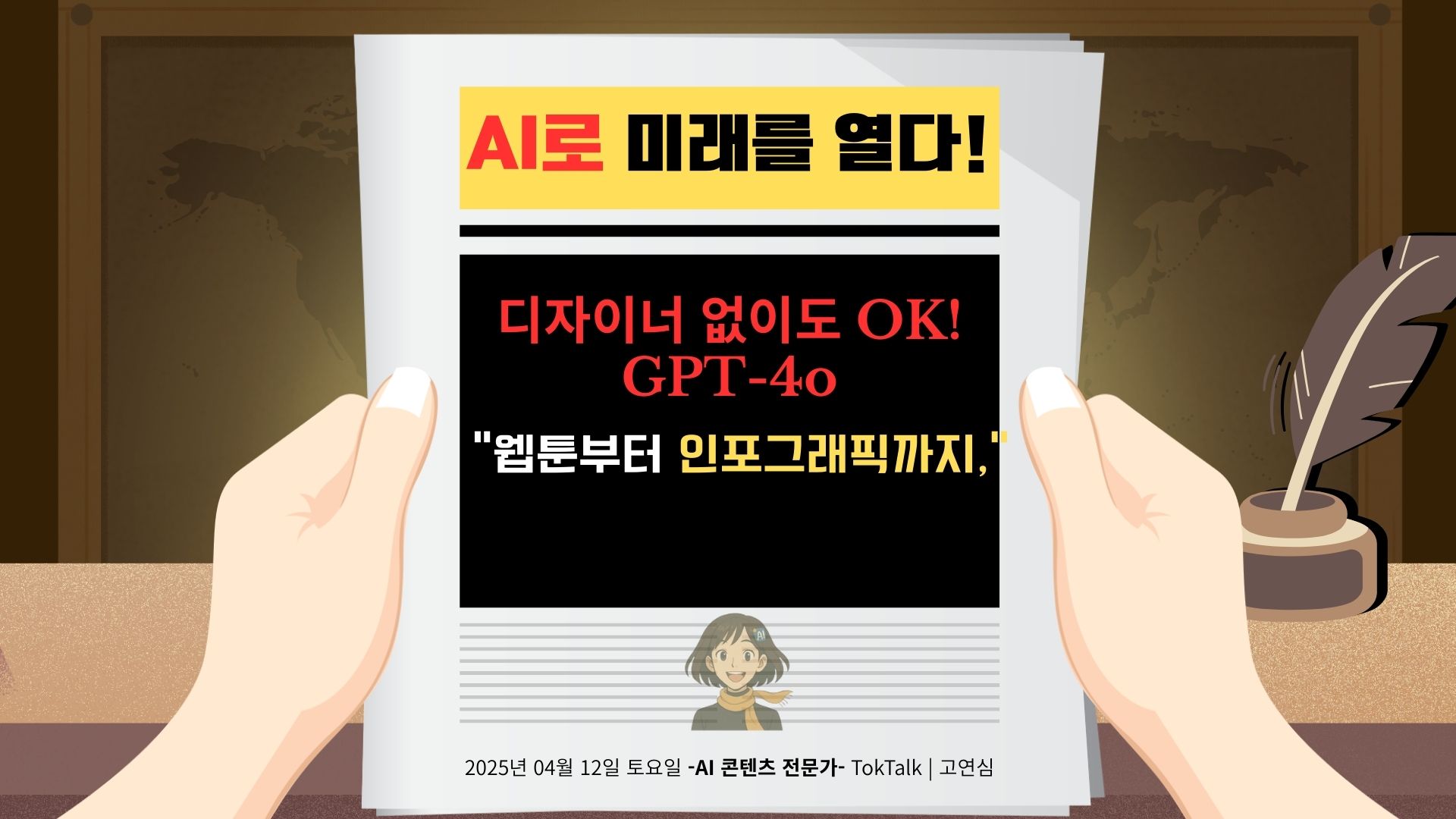 디자이너 없이도 “웹툰부터 인포그래픽까지,OK! GPT-4o!! 의 썸네일 이미지