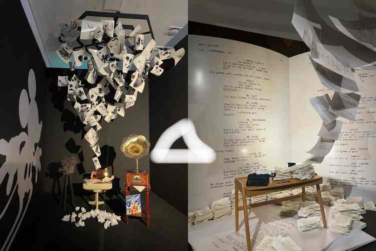 디즈니(왼쪽)와 워너브러더스 전시의 창작자의 방. (사진=세모)