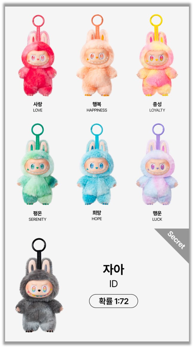 라부부의 한 시리즈 (출처 : 팝마트코리아)