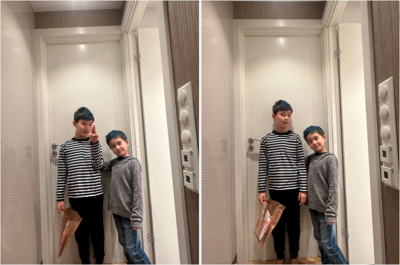 이번 주는 학교에서 행사도 많았던 날. 2월 13일 크레이지 헤어 데이! 파란스프레이로 마무리 