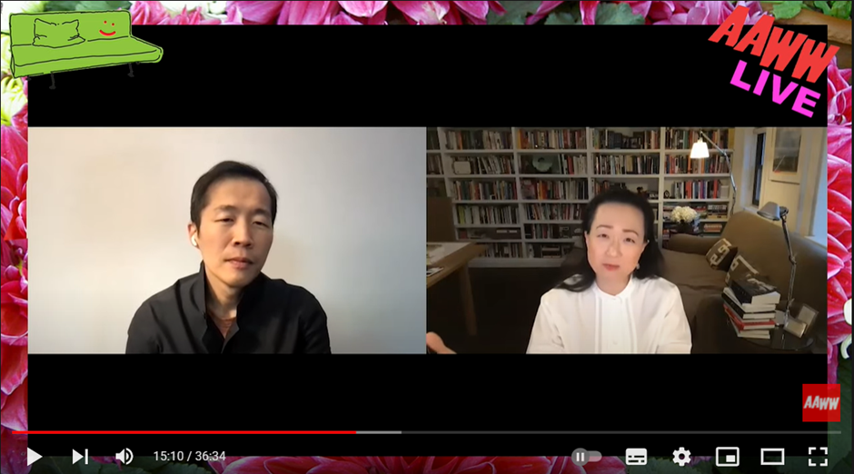 31주년을 맞은 AAWW(Asian American Writers’ Workshop, 아시안 아메리칸 작가협회)이 주최한 <파친코>의 이민진 작가와 <미나리>의 정이삭 감독의 인터뷰. 아시아계 미국인들이 백인사회에 종속되지 않아도 되는, 자생력을 가진 커뮤니티로 성장해가는 모습의 단면을 보는 듯 하다. (영상을 보려면 클릭)