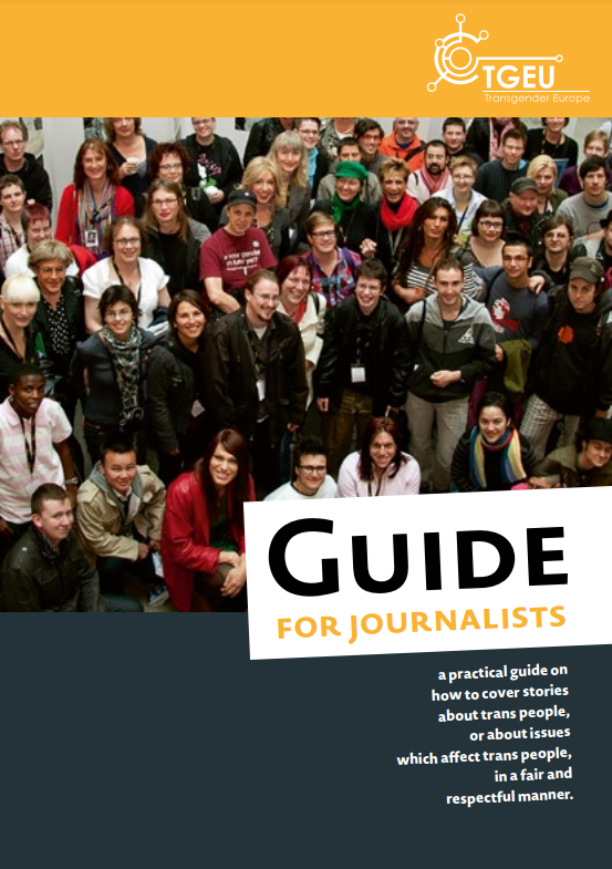 ▲『언론인을 위한 가이드(Guide for Journalists)』, (트랜스젠더 유럽 TGEU, 2015)