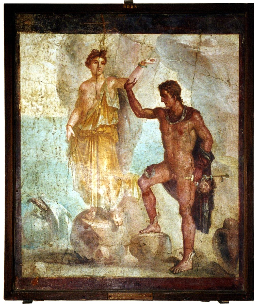 폼페이 벽화에 그려진 페르세우스와 안드로메다 ⓒ WIKI