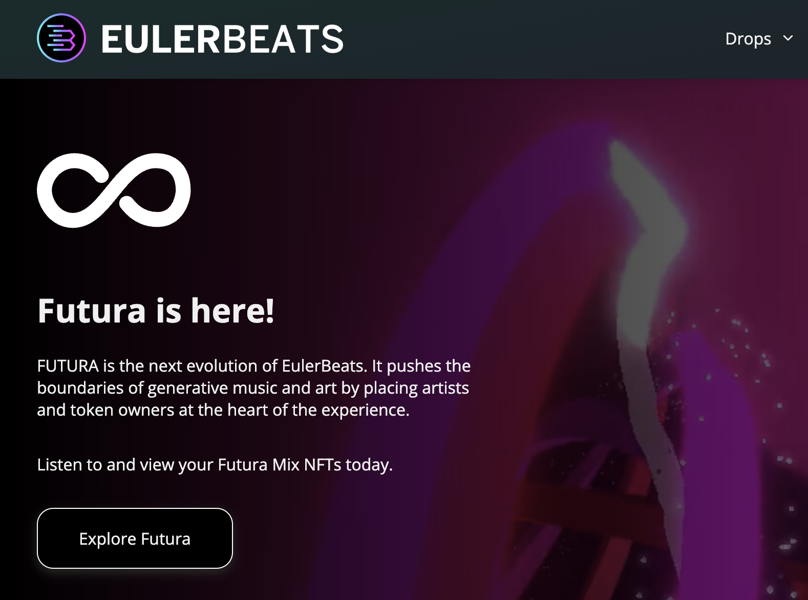 EULERBEATS 공식 홈페이지 메인 화면