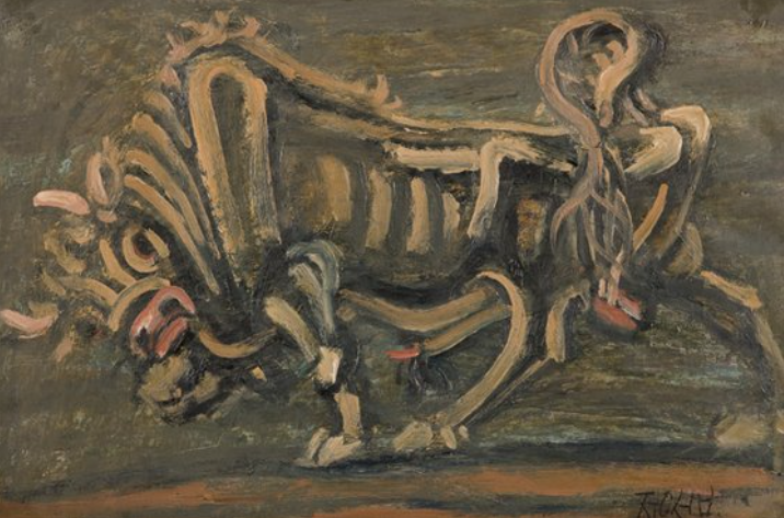 이중섭의 ‘황소’ (1950년대). 서울옥션