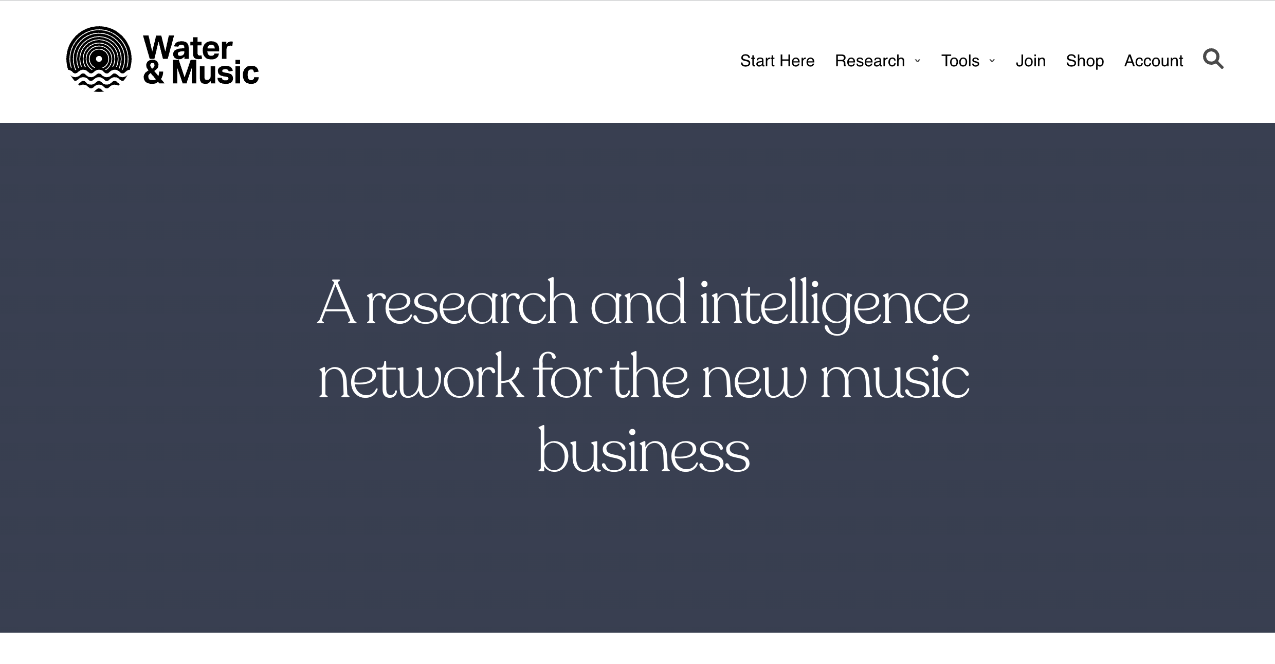 워터앤뮤직 홈페이지