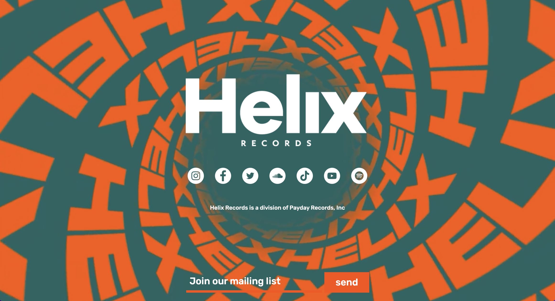 헬릭스 레코즈 메인 페이지