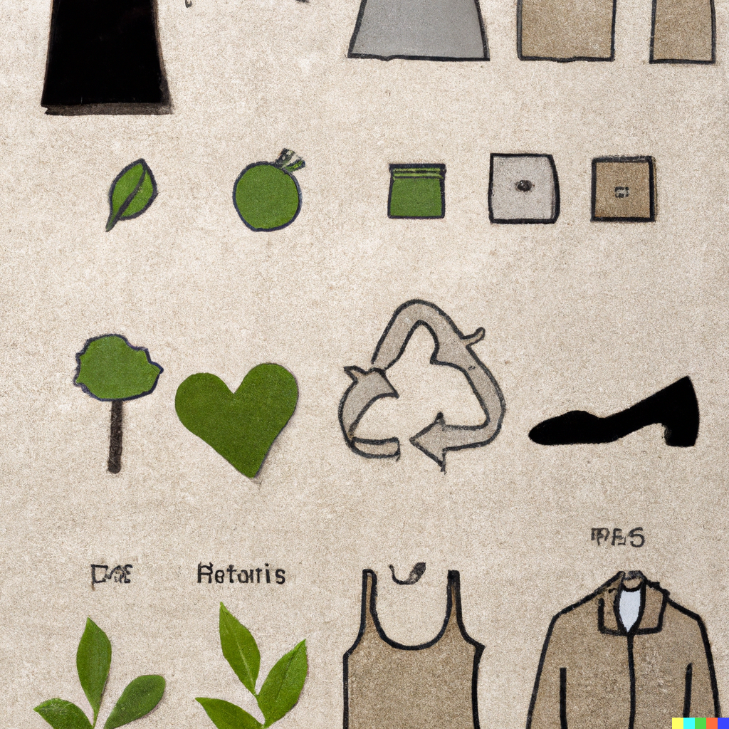 Illustrated by DALL·E (Keyword : Symbols of Sustainable Fashion)