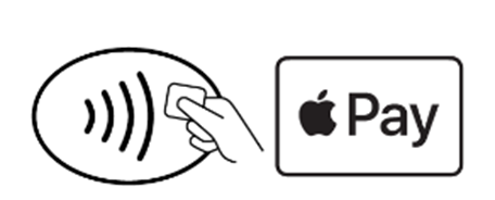 자료: 애플 / 애플페이 사용 가능 매장 앞에 붙어있는 애플페이의 비접촉식 결제 기호