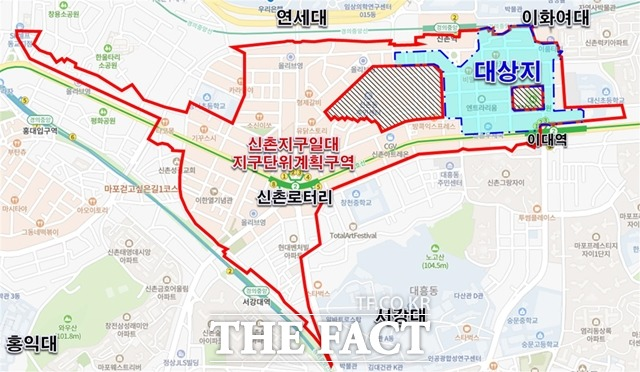 &nbsp;이화여대 앞 상권인 대현동 37-32번지 일대의 건축물 권장용도