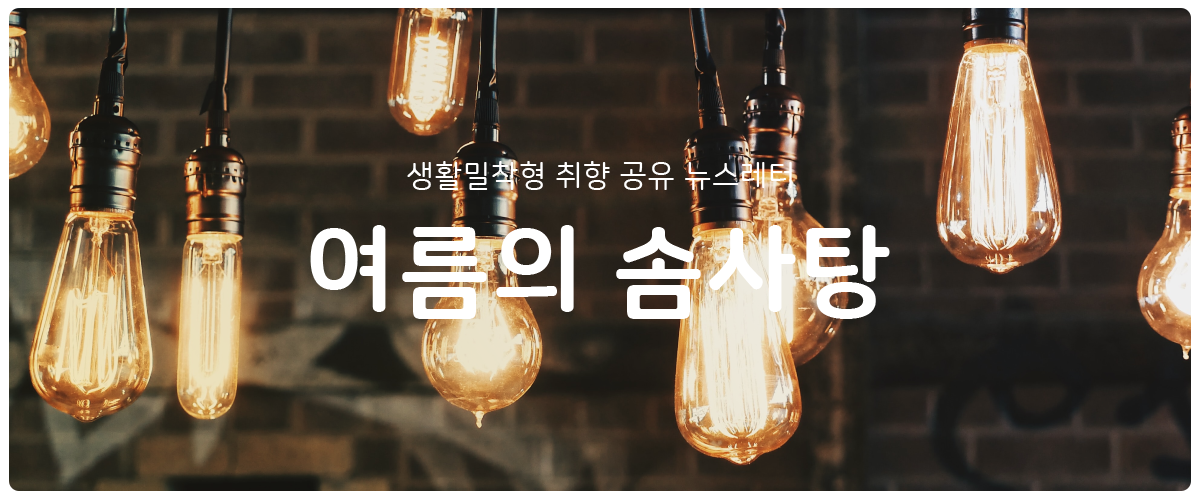 [여름의 솜사탕] #86 조명 같은 것의 썸네일 이미지