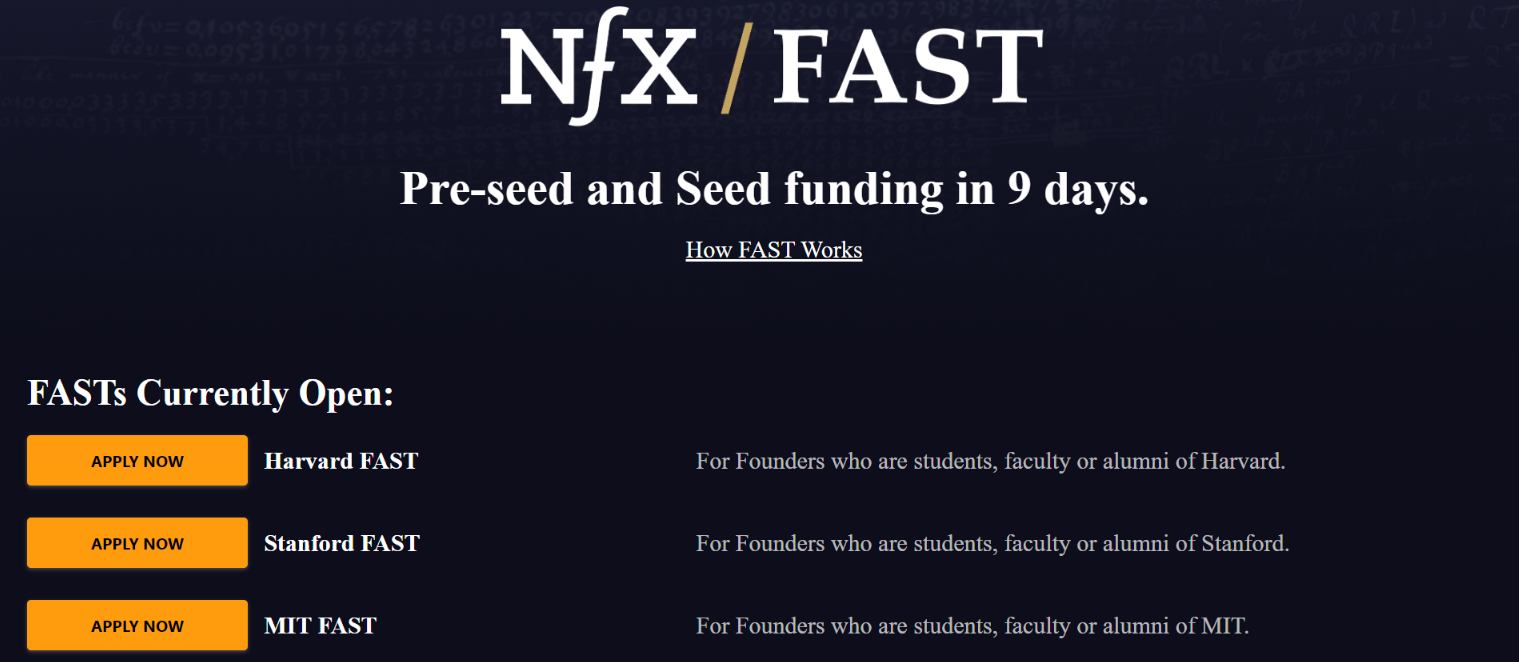 덱 및 Q&A를 작성하면 9일만에 시드 투자 여부를 결정하는 NfX의 FAST 프로그램