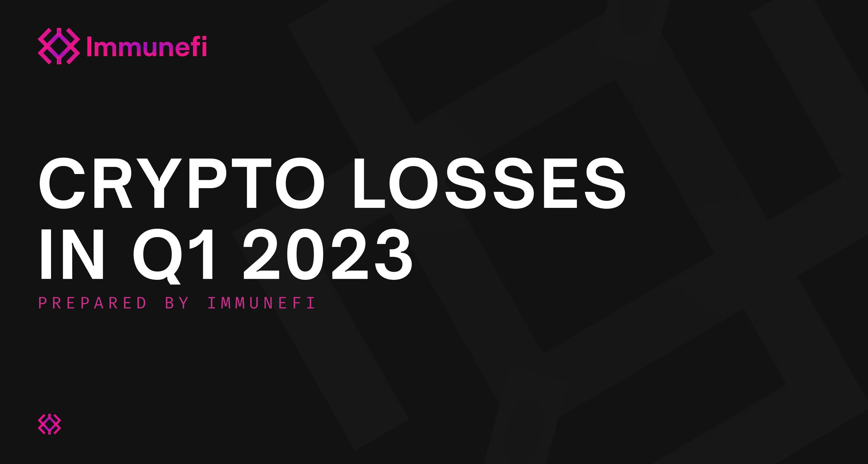 Immunefi 2023년 1분기 크립토 피해 보고서