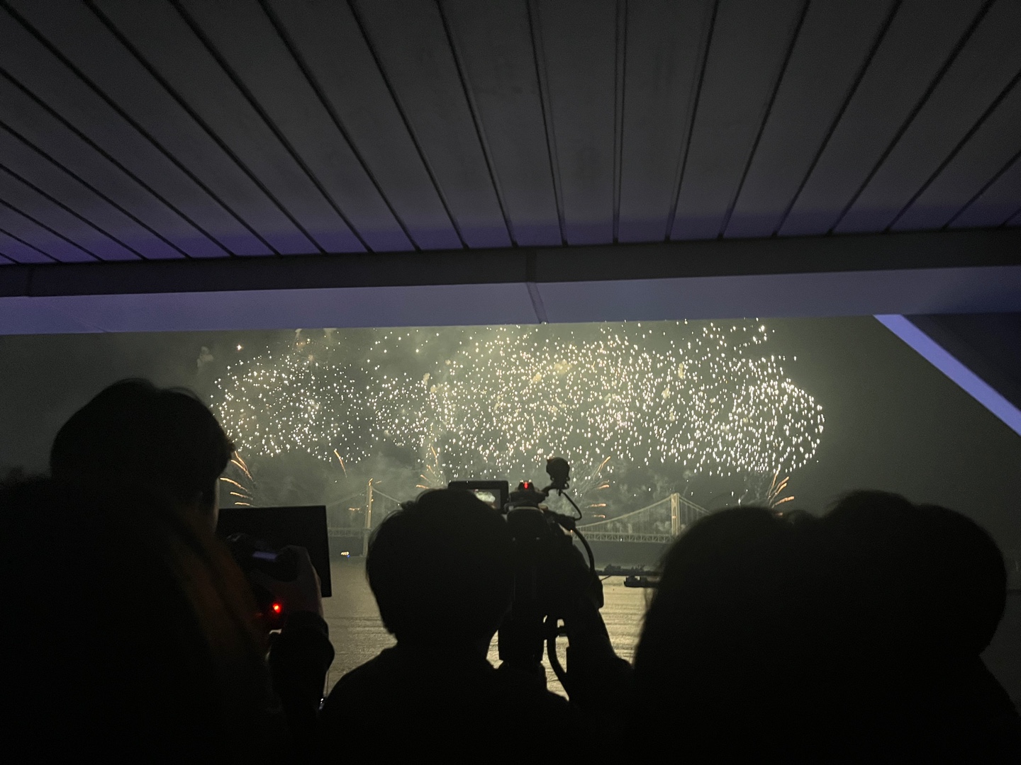지난 6일, 부산 광안리 해수욕장 앞에서 이른바 '불꽃쇼'가 펼쳐졌다. 2030 부산엑스포 개최에 따른 실사단 방문의 마지막 일정이었다. 기자들은 분주하게 그 장면을 촬영했다. 나는 뒤에서 그들을 찍었다. 