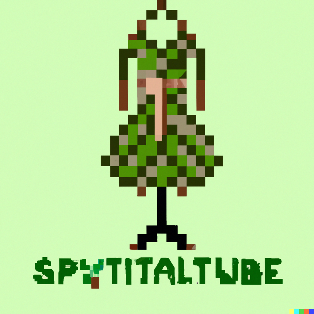 Illustrated by DALL·E (Keyword : Sustainable Fashion, pixel art style)