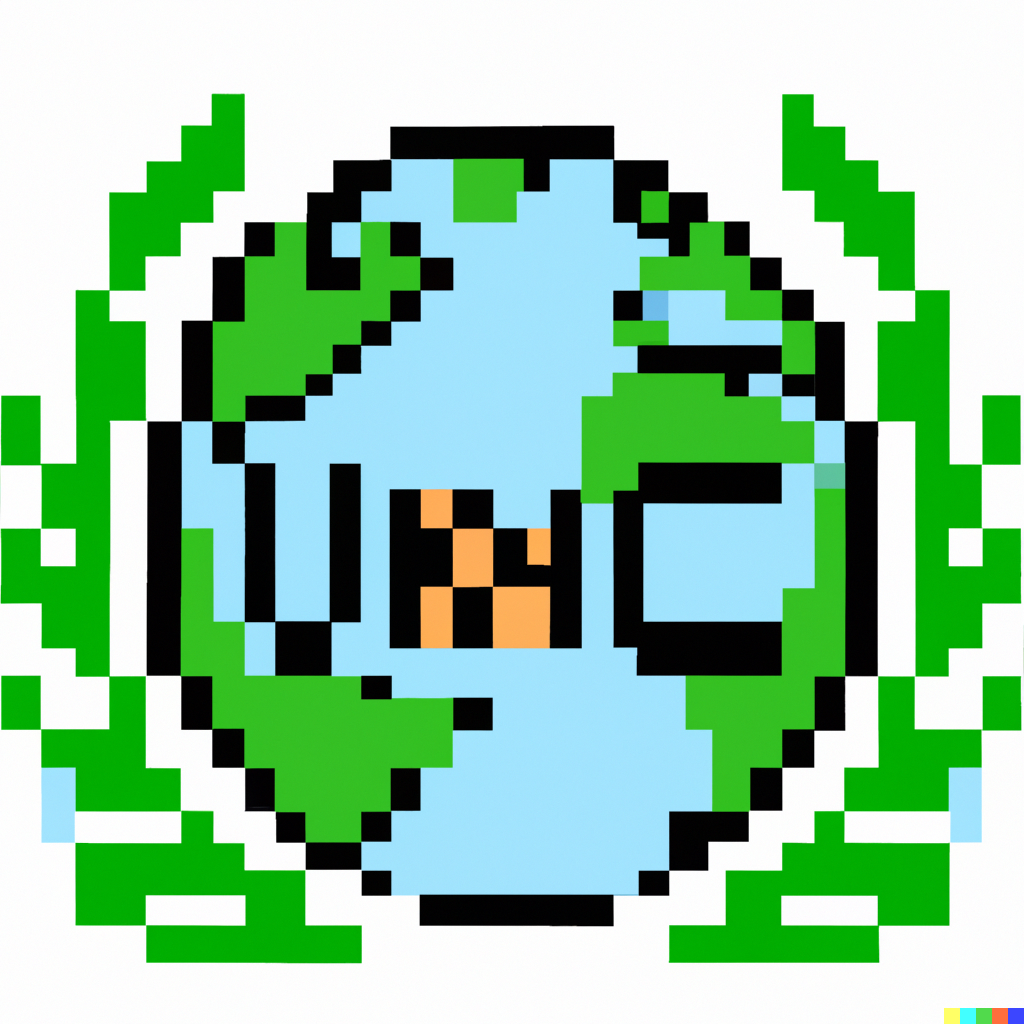 Illustrated by DALL·E (Keyword : UNFCCC, pixel art style)