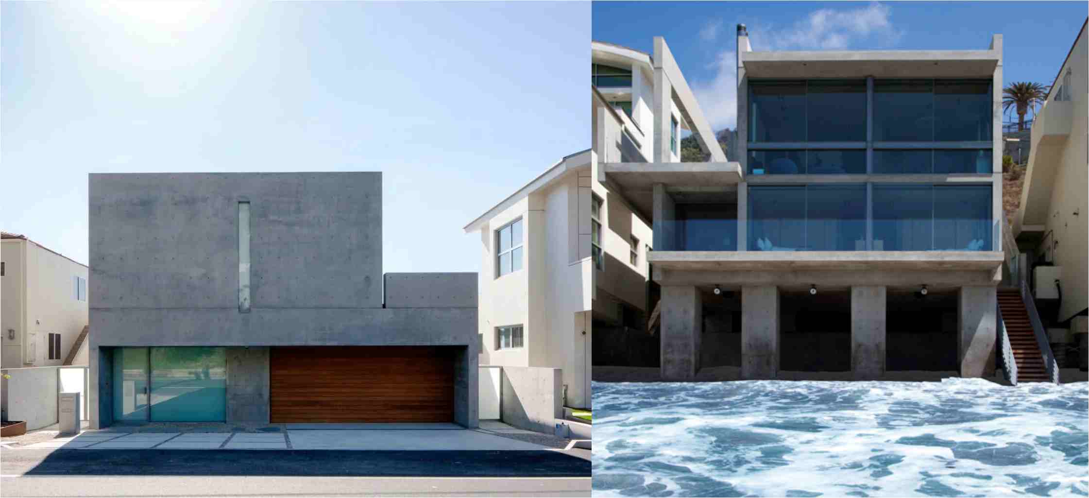 칸예가 700억을 주고 구입했다는 로스앤젤레스의 저택, 창문 앞이 바로 바다라고 해요.