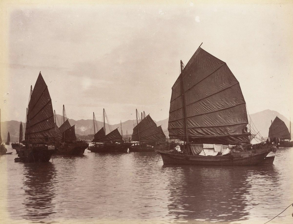 1880년경 광저우의 해적선 사진 ⓒ atlasobscura