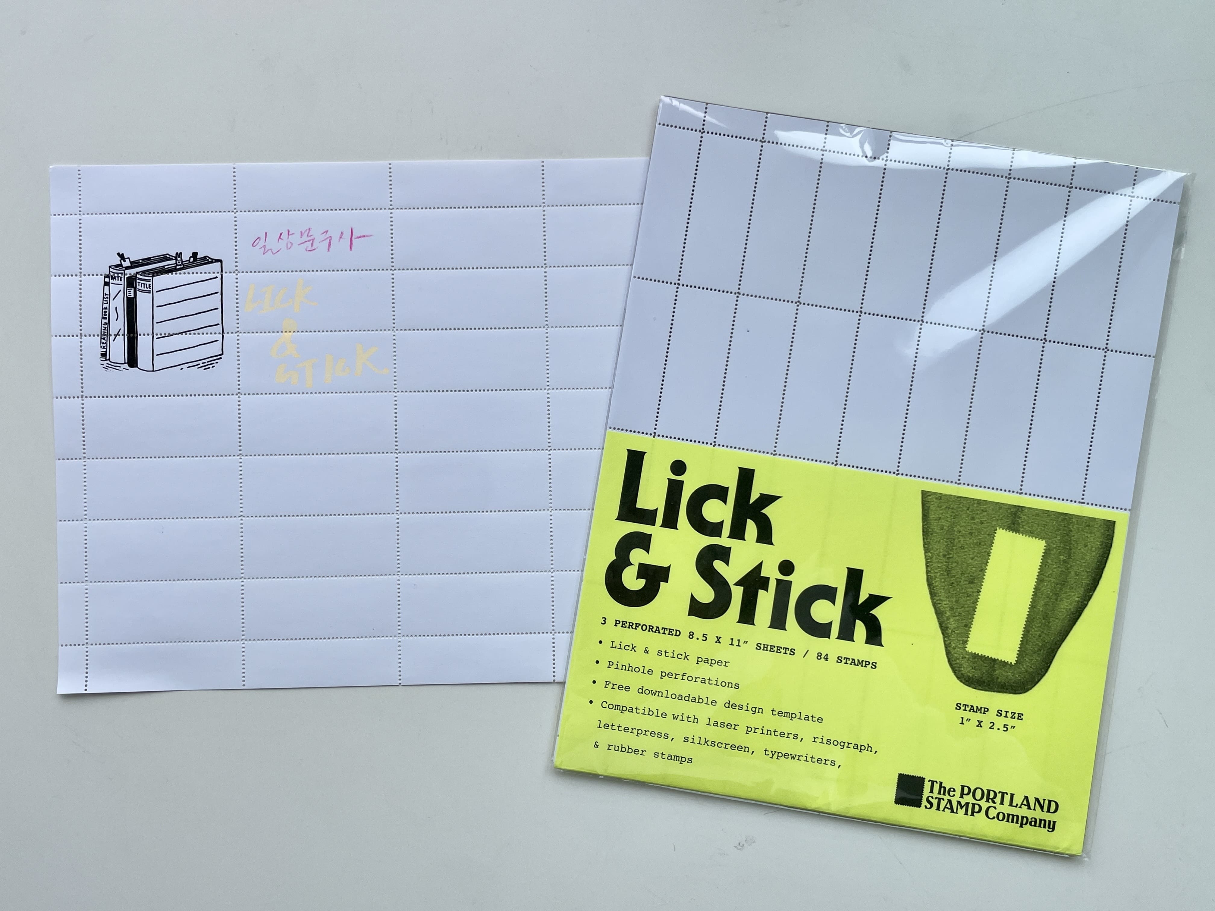 Lick & Stick 시트