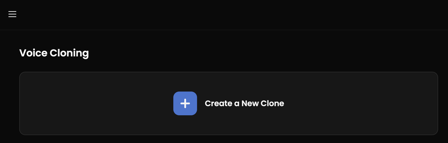 Create a New Clone