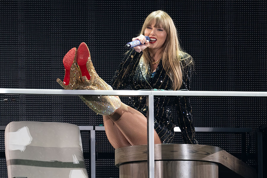 US singer-songwriter Taylor Swift performs onstage on the first night of her 
