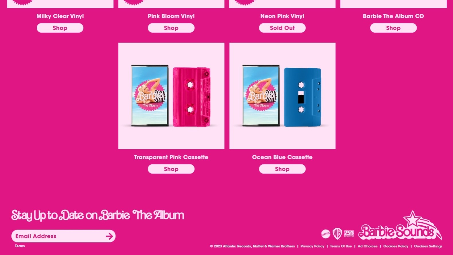 한정판 굿즈 판매 웹사이트 '바비 사운드'