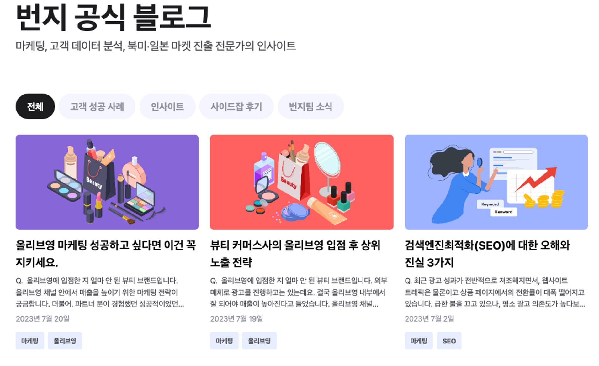 좋은 컨텐츠를 통해 고객사를 유입 시킬 수 있다는 것을 빠른 실험을 통해 검증했다.