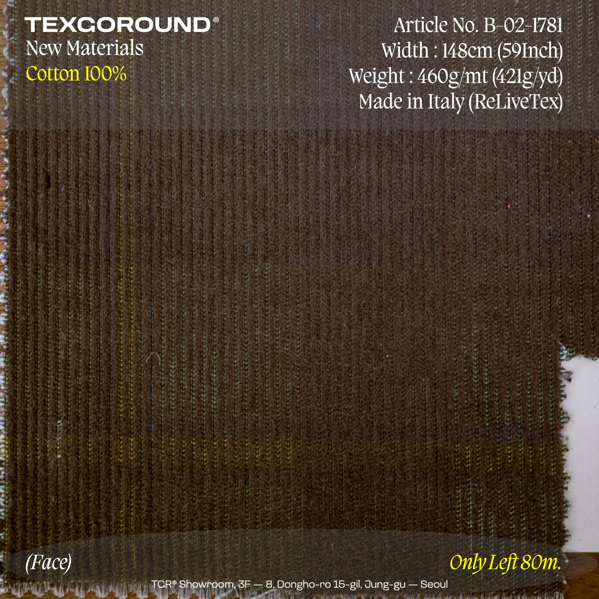 TEXGOROUND® New Materials (1) - Cotton 100%