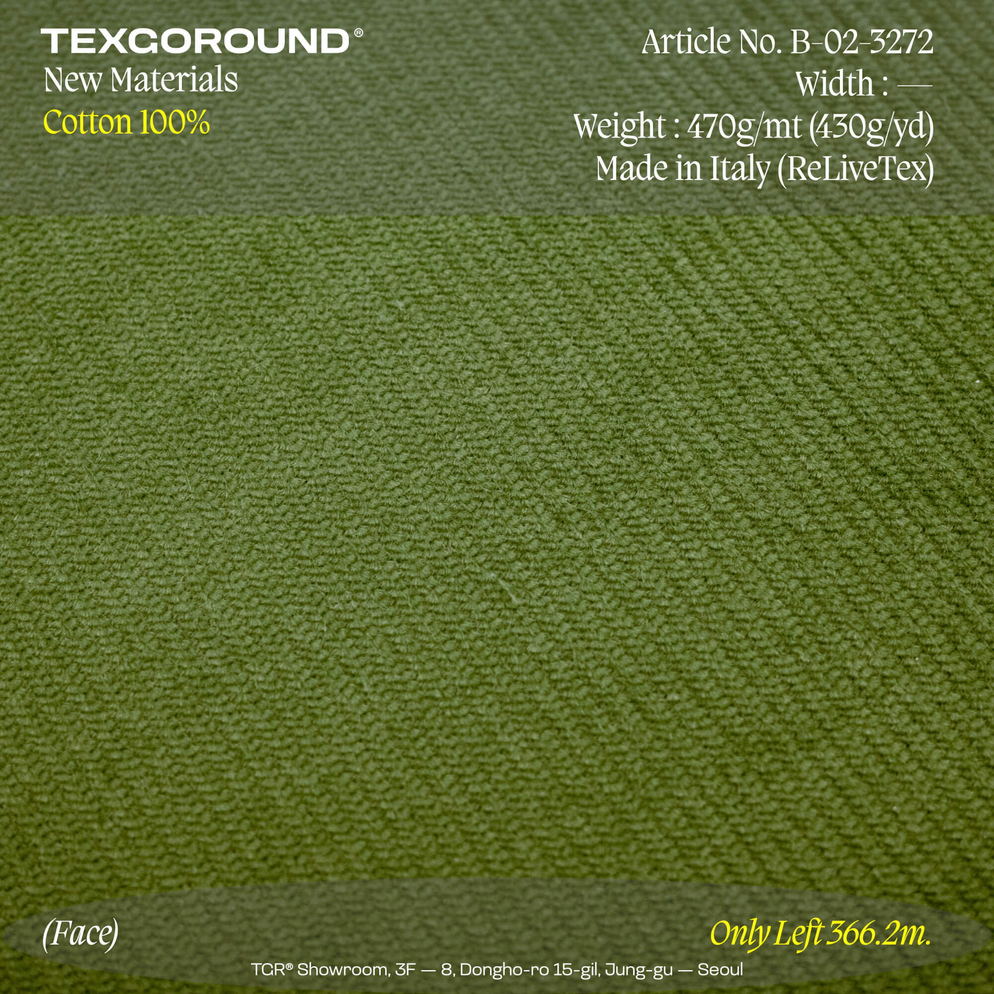TEXGOROUND® New Materials (5) - Cotton 100%