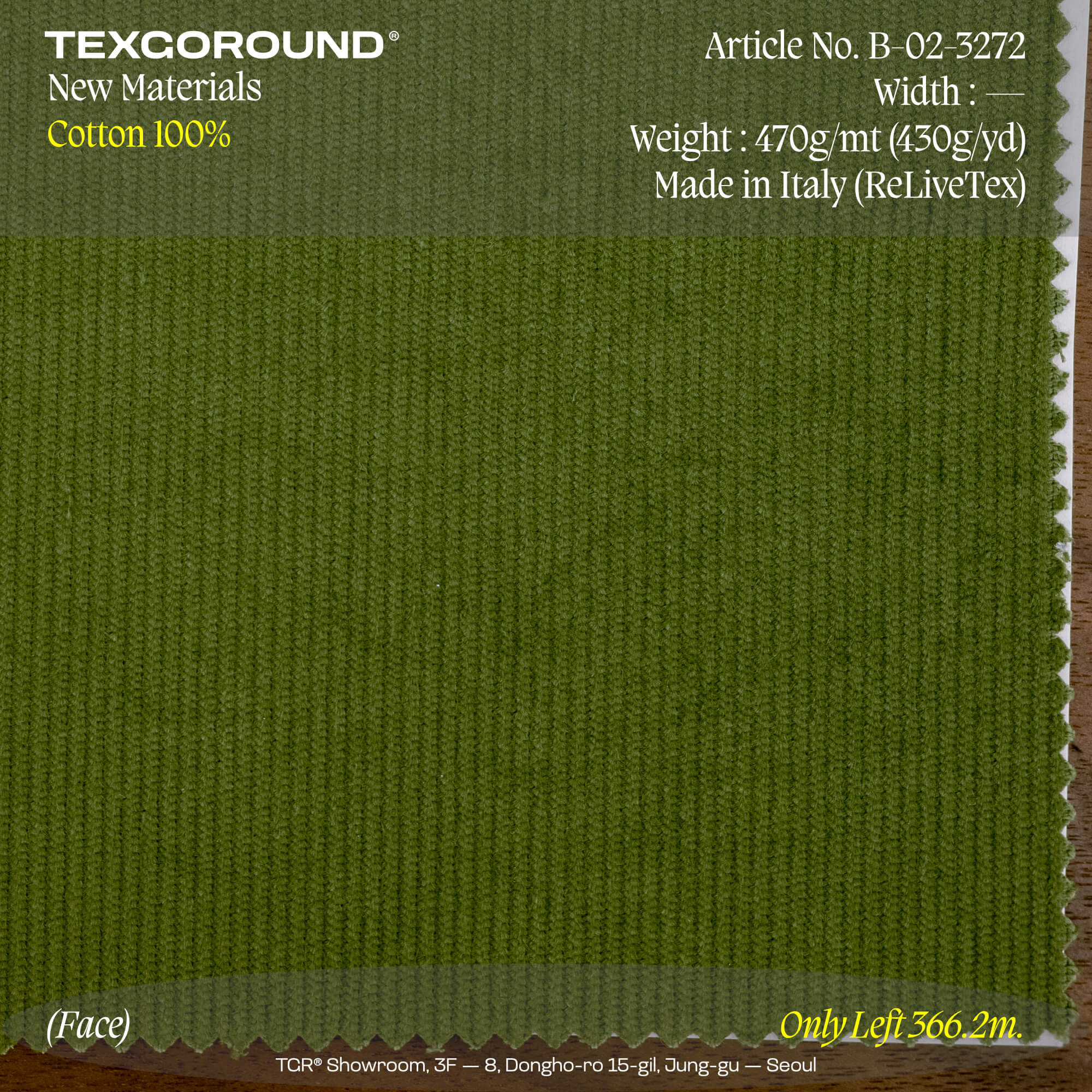 TEXGOROUND® New Materials (5) - Cotton 100%