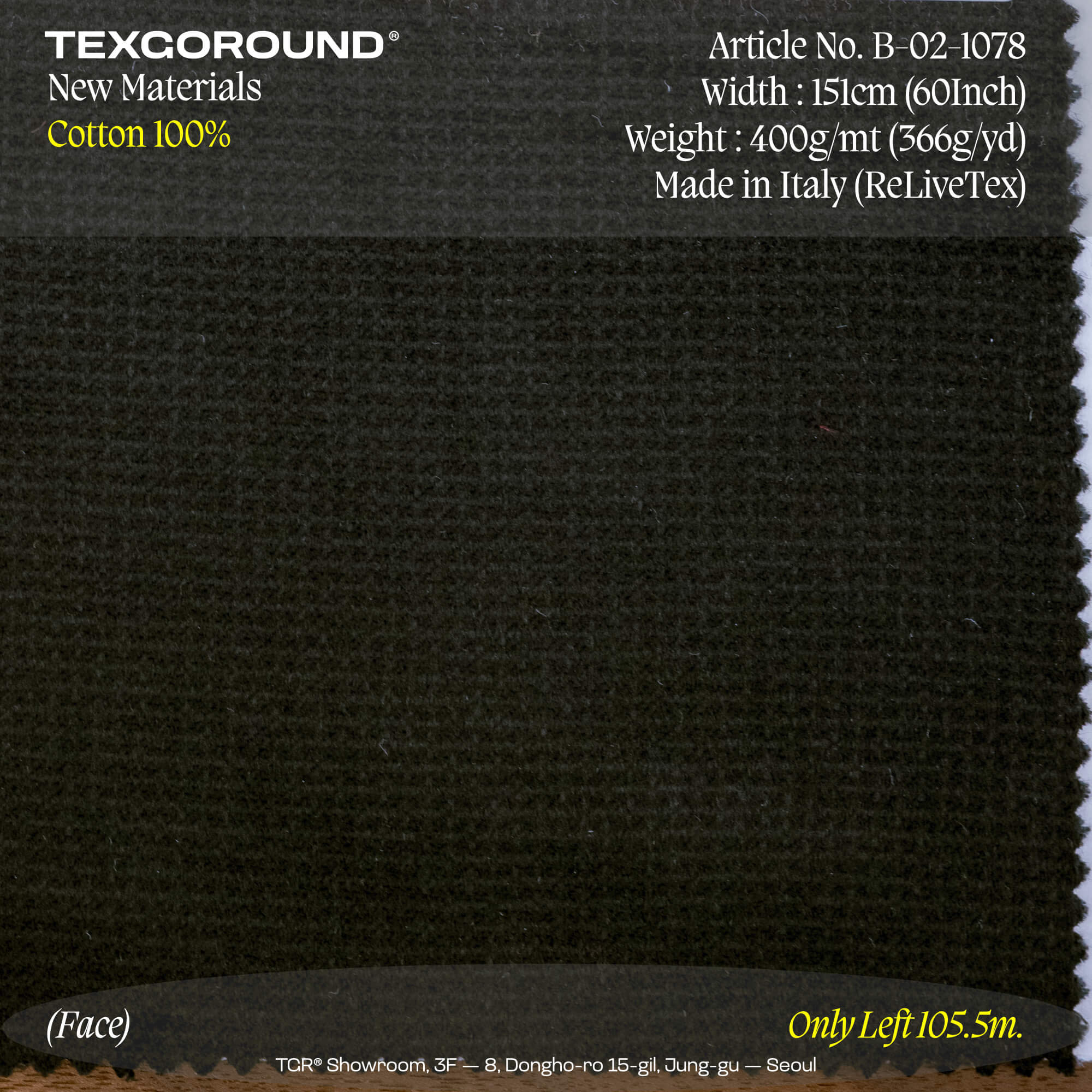 TEXGOROUND® New Materials (6) - Cotton 100%
