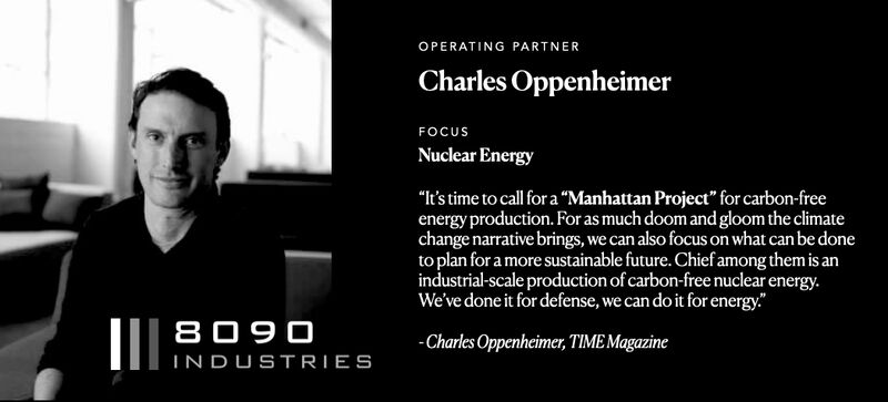 탄소 제로를 실현하는 새로운 핵에너지 기술에 집중하고 있는 로버트 오펜하이머의 손자 찰스 오펜하이머