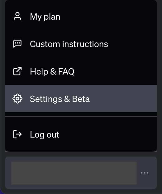 Settings & Beta