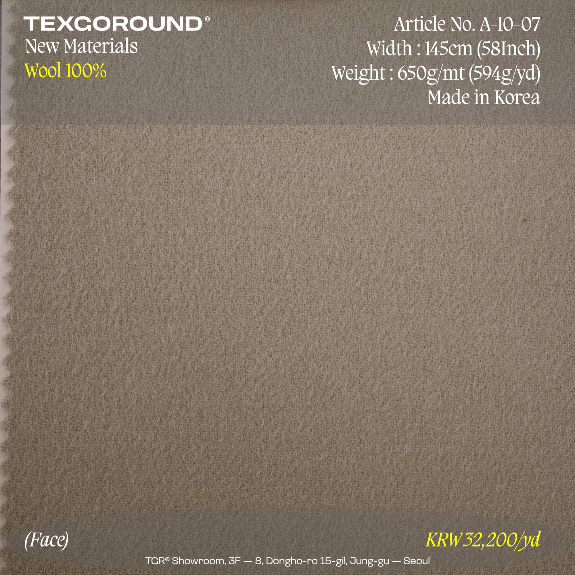 TEXGOROUND® New Materials (2) - Wool 100%