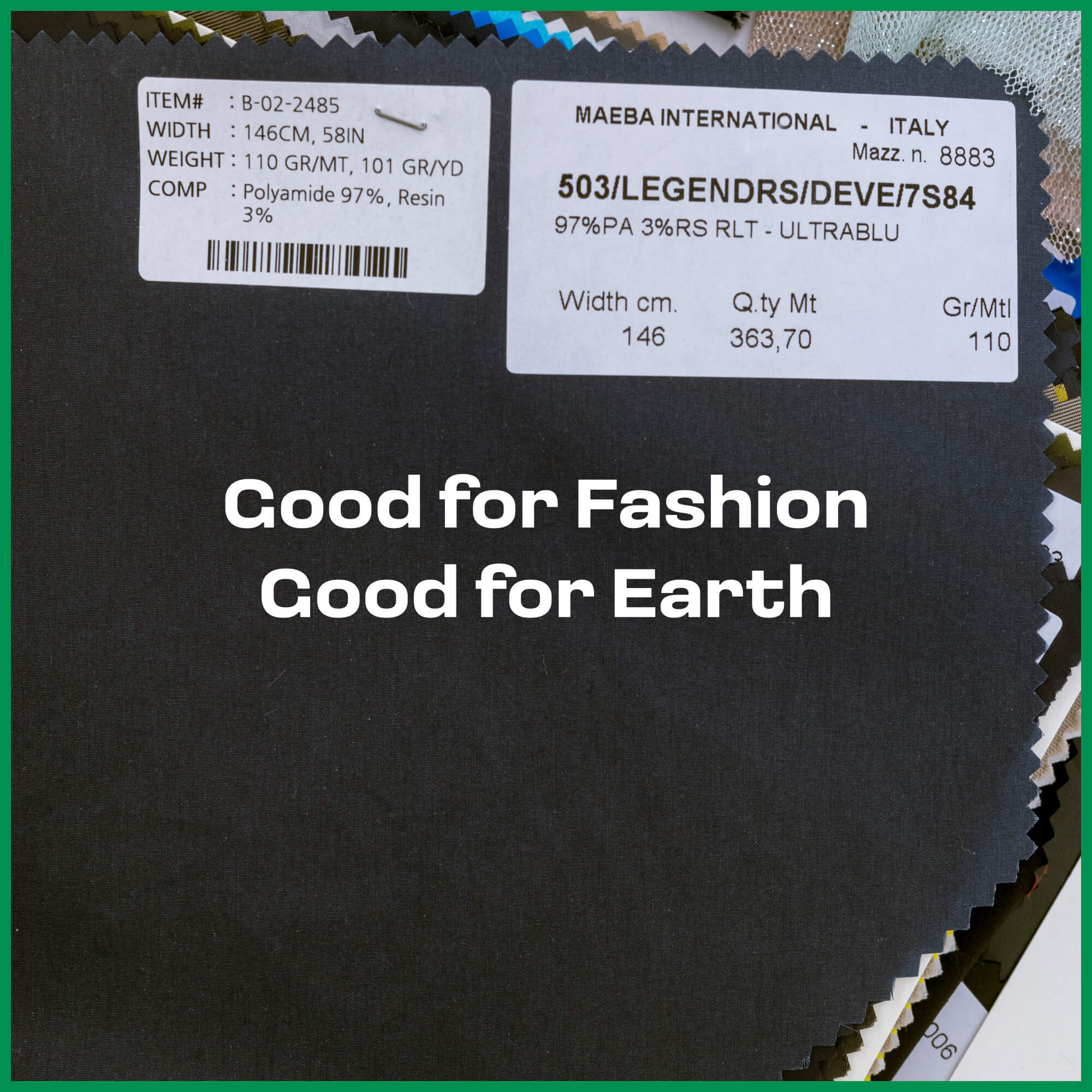 Good for Fashion, Good for Earth. TEXGOROUND®