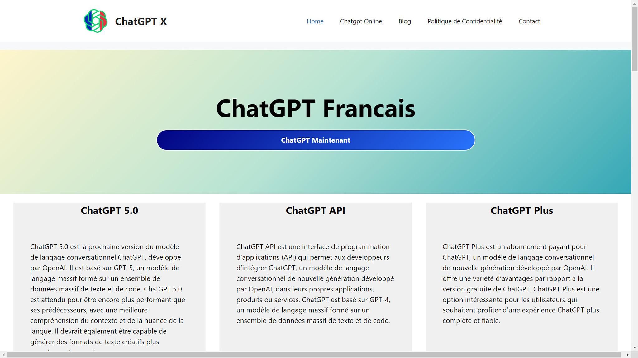 ChatGPT Francais