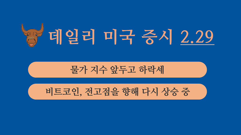 2월 29일 데일리 미국증시의 썸네일 이미지