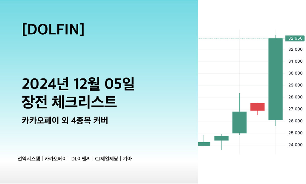 🐬[DOLFIN] 12월 05일 장전 체크리스트의 썸네일 이미지