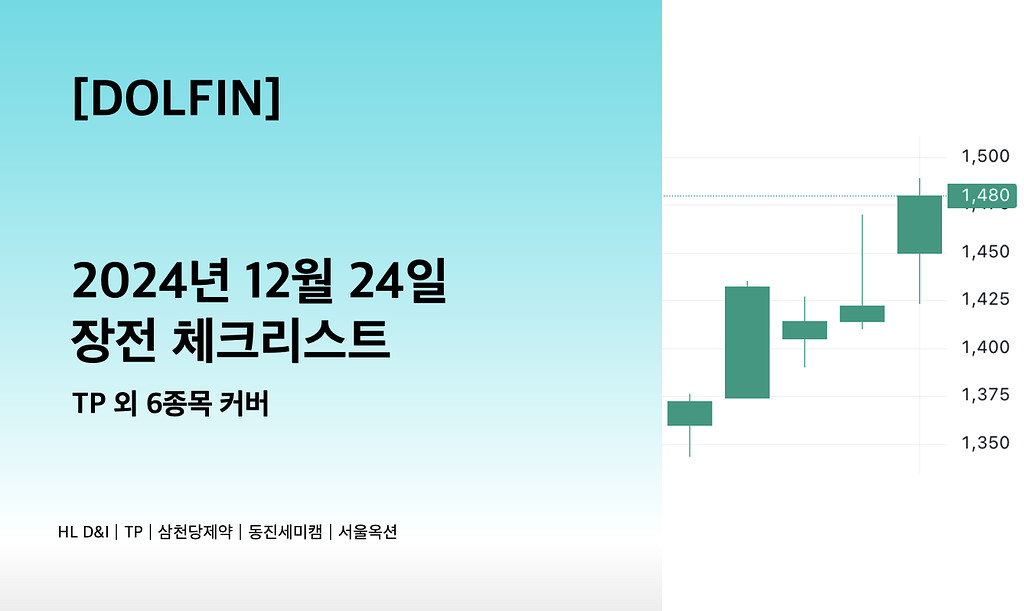 🐬[DOLFIN] 12월 24일 장전 체크리스트의 썸네일 이미지